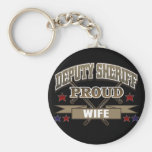 Deputy Sheriff Proud Wife Keychains