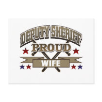 Deputy Sheriff Proud Wife Postcard