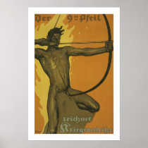 Der 9te Pfeil - German World War I Poster