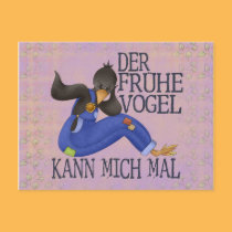 Der Frühe Vogel postkarten