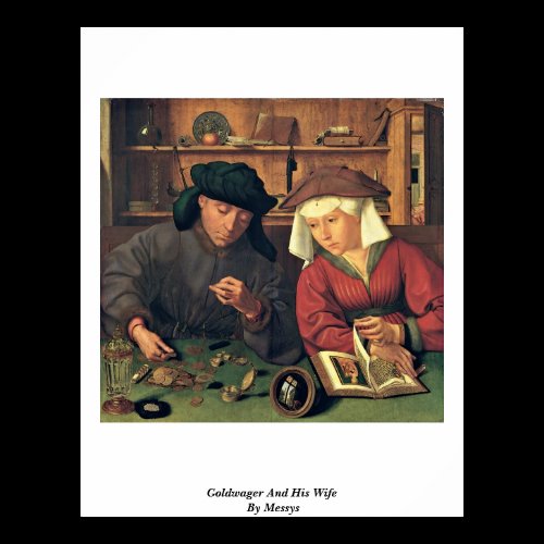 Der Goldwager And His Wife By Messys, Metzys Print