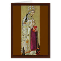 Der Hl. Fabian And St. Sebastian By Giovanni Di Greeting Card