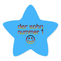 Der Sohn Nummer 1 - Number 1 Son in German Star Sticker