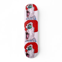 DERANGED CLOWN skateboard by JoAnnHayden DERANGED CLOWN skateboard