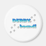 DERBY bound! Blue Silver Fridge Magnets