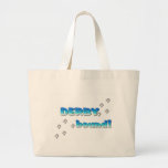 DERBY bound! Blue Silver Tote Bags
