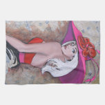 Derby Chick  ~ 2012 design by Artist GG Burns Towel