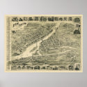 Derby, CT Panoramic Map - 1899 posters