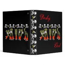 Derby Girl Black Binder