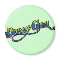 Derby Girl Refrigerator Magnets