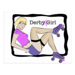 Derby Girl Post Card