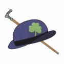 Derby Hat with cane embroidered shirts by ZazzleEmbroidery Derby Hat with cane embroidered shirts