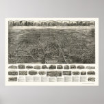 Derby (Manchester), CT Panoramic Map - 1914 Print