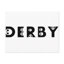 derby : skullphabet postcards
