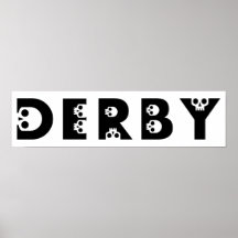 derby : skullphabet print