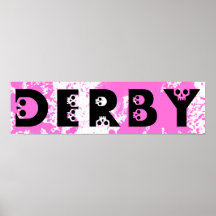 derby : skullphabet print
