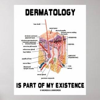 Dermatology Is Part Of My Existence (Anatomy) Posters