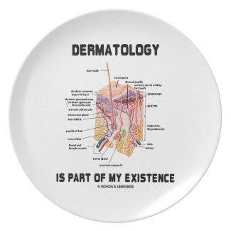 Dermatology Is Part Of My Existence Plate