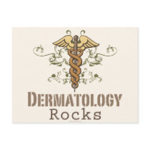 Dermatology Rocks Caduceus Postcard