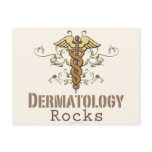Dermatology Rocks Caduceus Postcard