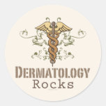 Dermatology Rocks Caduceus Stickers