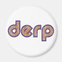 Derp 3 fridge magnet