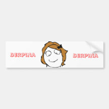 Derpina Bumper Stickers