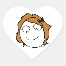 Derpina Heart Stickers