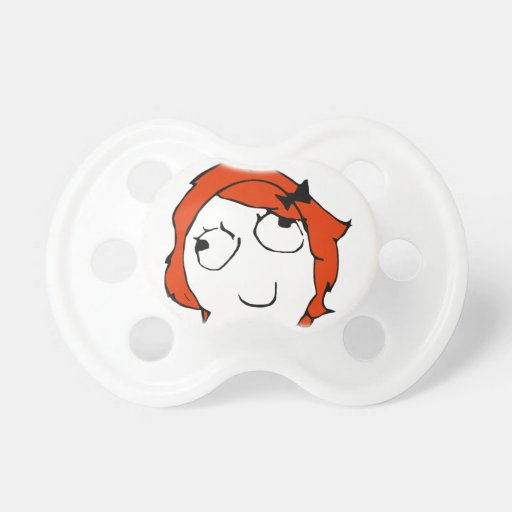 Derpina meme baby pacifier Zazzle
