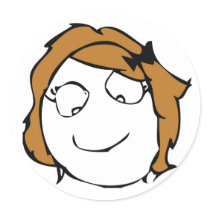 Derpina Round Sticker