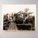 Derrick Collapse Mayor Crim Yard, Kilgore, TX 1931 posters