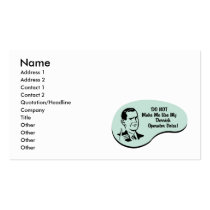 Derrick Operator Voice Business Card