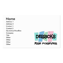 Derricks Are Forever Business Cards