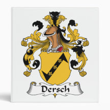 Dersch Family Crest Vinyl Binder