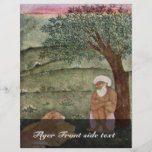 Dervish With A Lion And A Tiger. Mughal Painting. Custom Flyer