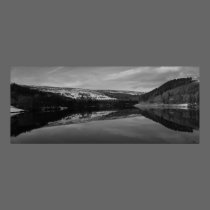 Derwent Reservoir in Winte posters