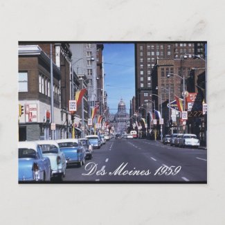 Des Moines 1959 Postcard postcard
