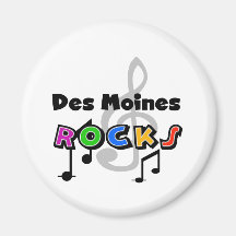 Des Moines Rocks Magnets