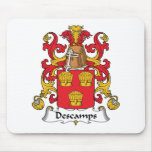 Descamps Family Crest Mouse Pad