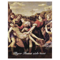 Descent From The Cross By Raffael (Best Quality) Flyers