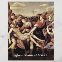 Descent From The Cross By Raffael (Best Quality) Flyers