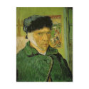 Description: A self-portrait by Vincent van Gogh w postcards