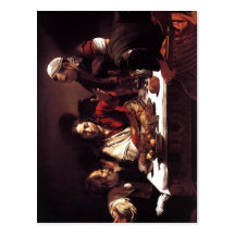 Description Michelangelo da Caravaggio Supper at E Post Cards