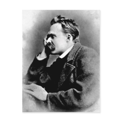 Description Portrait of Friedrich Nietzsche, 1882; Postcard by rahulbiswas