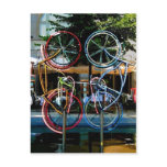 Description Robert Rauschenberg Riding Bikes , Obj postcards