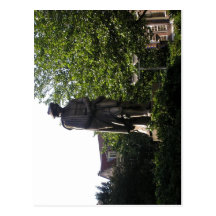 Description statue Rembrandt Amsterdam , made by L Post Card