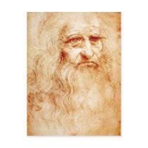 Description Subject : Self-portrait of Leonardo da postcards by rahulbiswas Description Subject : Self-portrait of Leonardo da postcards