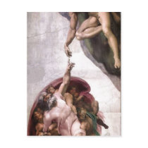 Description The Creation of Adam Date Circa 1511 A postcards