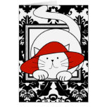 Deseándole un Purrfectly gato delicioso de BD Red  Tarjetas