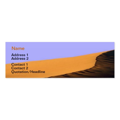 Desert Business Card (front side)